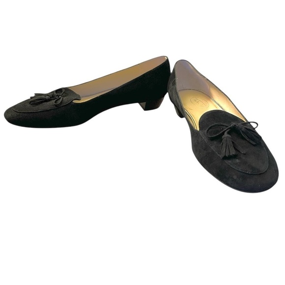 Talbots Black Suede leather Tassel Slip-On Loafers size 9 comfy 193041318_0057.jpg main image 4